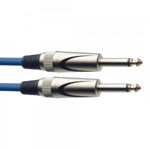 Stagg SGC3DL CBL 3m / 10 ft Instrument Cable - Straight/Straight, Blue